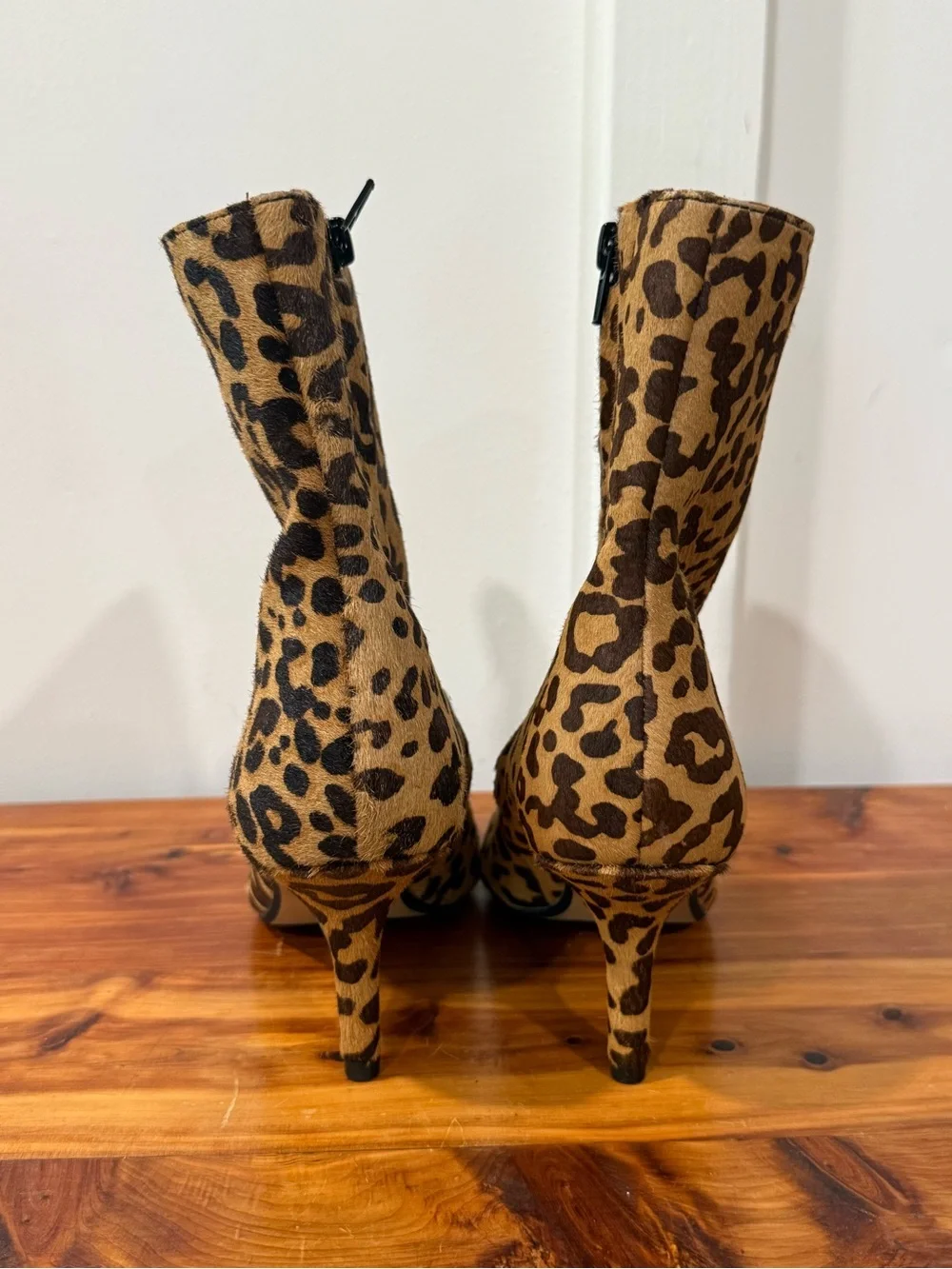 NWOT Steve Madden Alston Calf Hair Leopard Booties